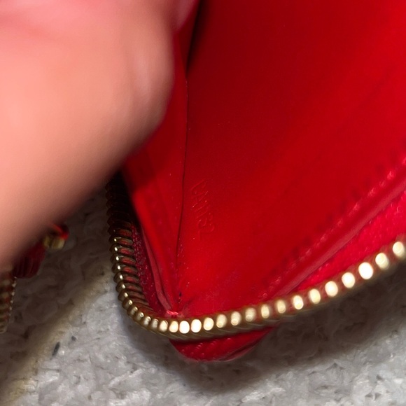 Louis Vuitton RedOrange Vernis Wallet - Picture 12 of 14